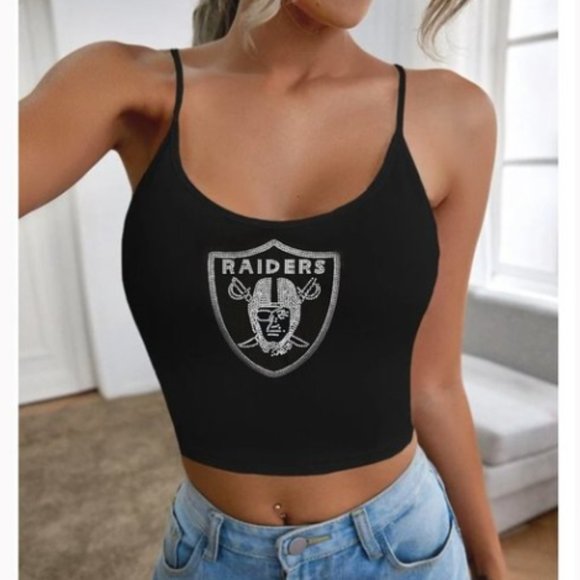 Tops - Raiders  Rhinestone Cami Top